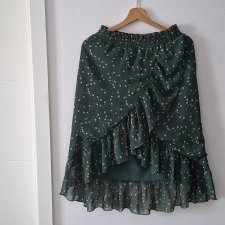 YAS spódnica falbana 38 M kwiaty