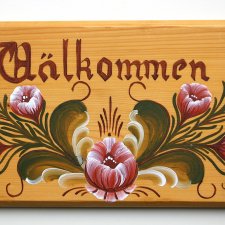 Välkommen Witamy tabliczka powitalna z Dalarna