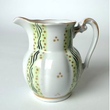 Porcelanowy stary Mlecznik Oscar Schlegelmilch Turyngia Art Deco lata 20 Vintage