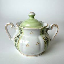 Zabytkowa Cukiernica Oscar Schlegelmilch Niemcy 1925 Art Deco Ręcznie malowana