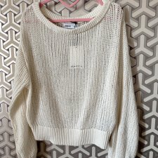 Ażurowy letni sweter jumper Y2K