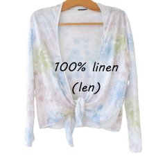 exclusive 100% linen cardigan Artigiano