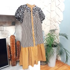 Suknia midi retro M L