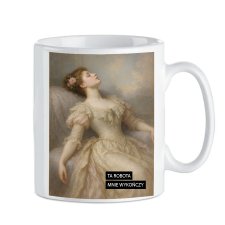 Ta robota mnie wykończy Kubek Vintage Art , Korpo Mem Nowy