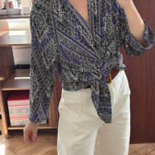 Chico's Travelers Collection Narzutka w Print Plus Size 4 4XL / 48 / 20