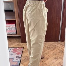 Lands' End The Fitters Spodnie Beżowe Plus Size 7XL / 54 / 26