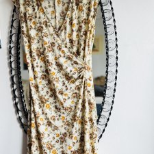 Sukienka lato vintage ravel M/L Łączka kwiaty