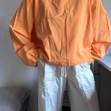 Jasnopomarańczowa (energetyczna) bluzka oversize wykonana w 100% z bawełny. 4XL / 48 / 20