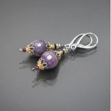 Jajeczka faberge /rubiny/ - kolczyki