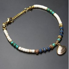 Sea collection /white seashell/ 23.06.25/ bransoletka