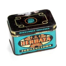 HERBATA JUBILEUSZOWA stara puszka vintage PRL