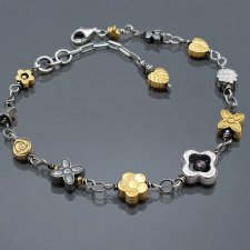 Colours mix vol. 11/silver & gold/ - bransoletka