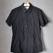 Koszula bawełniana JET LAG męska czarna slim fit L