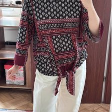 Dressbarn Bluzka w Etniczny Print Plus Size XXXL / 46 / 18