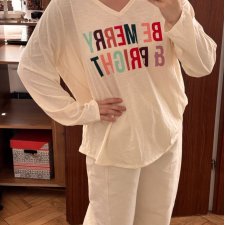 EVRI Bluzka "Be Merry & Bright" Plus Size XXL / 44 / 16