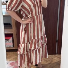 Knox Rose Sukienka w Paski Wrap Plus Size 4XL / 48 / 20