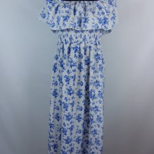 Shein sukienka hiszpanka w kwiaty z rozcięciem / S