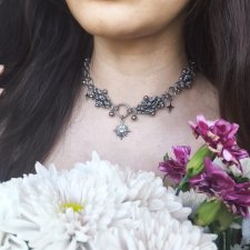 Choker chainmaille gwiazda północna stal chirurgiczna piercing