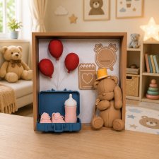Ramka, box urodziny 3d