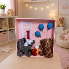 Ramka, box urodziny 3d