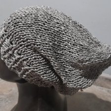 Srebrna czapka handmade