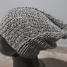 beanie srebrna unisex