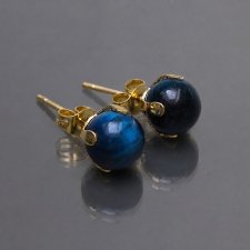 Dots - Tygrysie oko blue /alloys collection/ - sztyfty