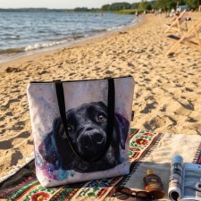 Shopperka / torba na ramię duża piesek labrador