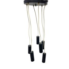 Kaskadowa lampa wisząca Elektroinstala Jílové (typ 68816/1) – vintage Czechosłowacja, lata 70.