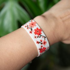 Bransoletka SAKURA ✧ boho ✧ etno ✧ kwiaty