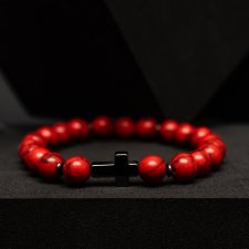 Męska bransoletka RED FAITH - bo tak!