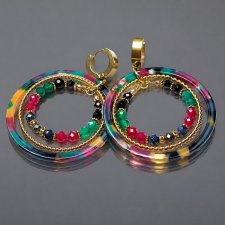 Wianki circle (colourful) - kolczyki