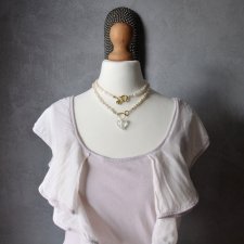 Bluzka NEXT lolita jedwab bawełna falbany S