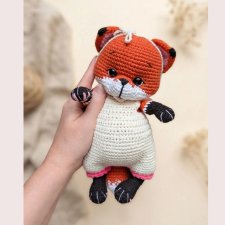 Lisek Rudek - maskotka amigurumi handmade