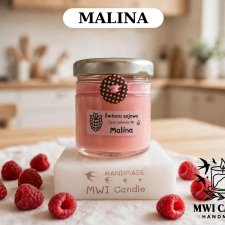 Świeca sojowa malina