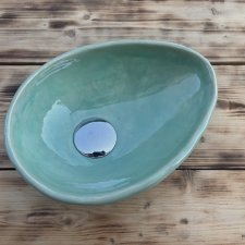 Umywalka ceramiczna ręcznie robiona do małej łazienki