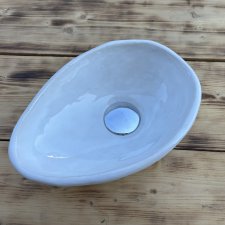 Umywalka ceramiczna ręcznie robiona do małej łazienki