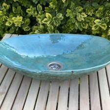 Umywalka ceramiczna ręcznie robiona Rybia Łuska