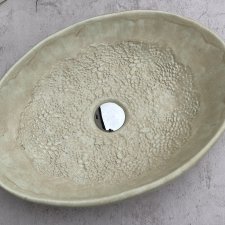 Umywalka ceramiczna ręcznie robiona z tłoczeniem z koronki