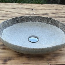 Umywalka ceramiczna ręcznie robiona z tłoczeniem z koronki