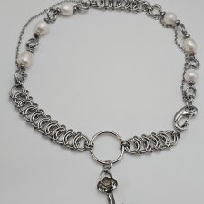 Naszyjnik KEY Swarovski perły