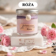 Świeca sojowa róża