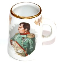 BONAPARTE porcelanowy mini kufelek FRANCE