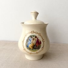 Cukiernica Borislav scenka rodzajowa USSR Ukraina lata 70 perłowa porcelana Retro