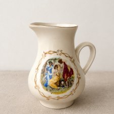 Mlecznik Borislav ZSRR Ukraina 1974–1984 Perłowa porcelana Scenka rodzajowa Vintage