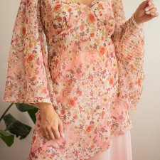 Romantyczna tunika floral M