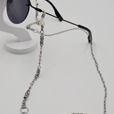 Łańcuszek do okularów z kryształkami Swarovski