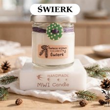 Świeca sojowa świerk