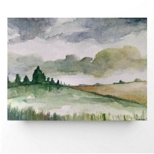 Pejzaż- akwarela formatu 18/24 cm