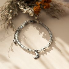 Bransoletka z kamieni STARRY MOON ✧ labradoryt ✧ księżyc